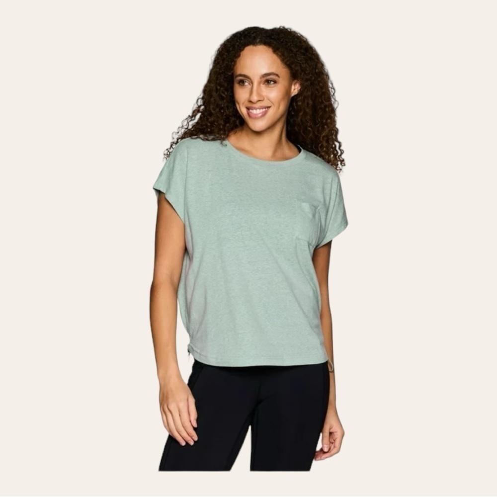 Avalanche Reclaimed Cap Sleeve T-Shirt With Drawstring Waist - Size Medium